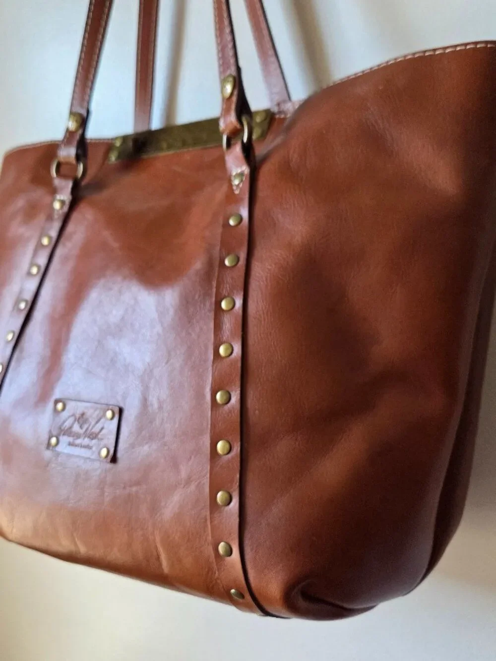LIKE NEW PATRICIA NASH GENUINE LEATHER TOTE LARGE